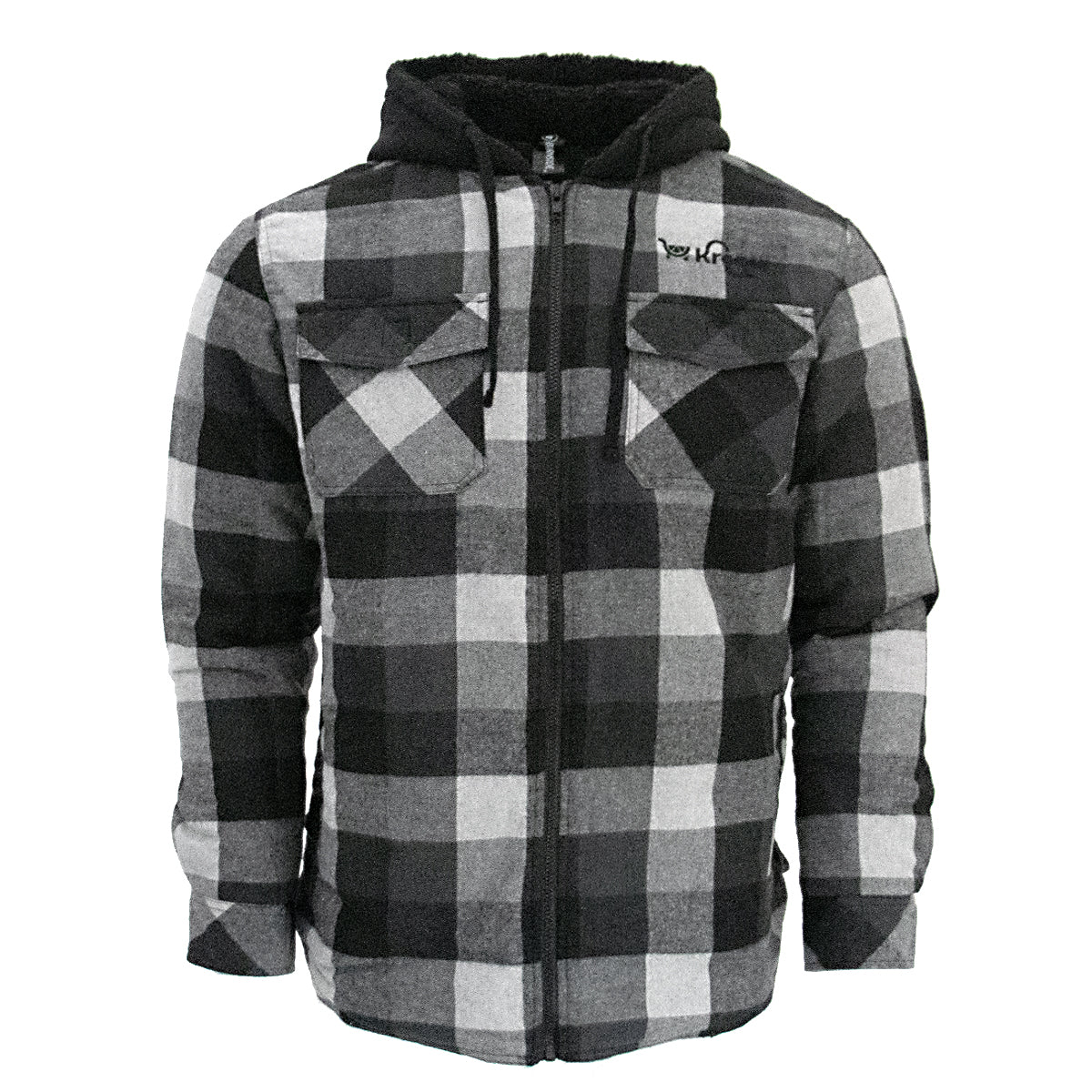KMD-165 | Burnside Quilted Flannel Hooded Jacket
